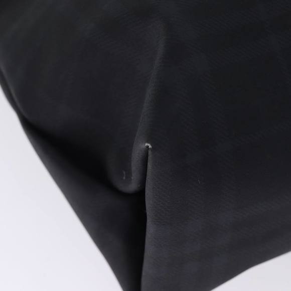 BURBERRY Nova Check Hand Bag Coated Canvas Black Auth bs14826 - Picture 9 of 16